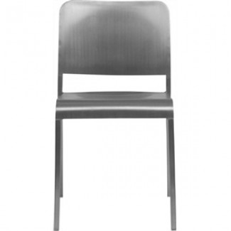 20-06 Aluminum Stacking Side Chair - Hand Brushed
