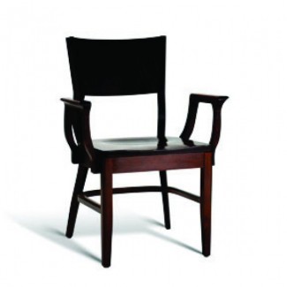 Beech Wood Stacking Arm Chair CC140 Series with Saddle Seat