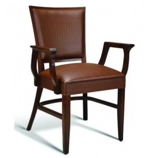 Beech Wood Stacking Arm Chair Quincy Series with Wrapped Sides