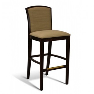 Beech Wood Bar Stool 10 Series with Padded Back