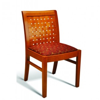 Beech Wood Side Chair 350 Series with Woven Padded Seat