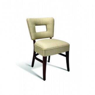 Beech Wood Side Chair 440 Series with Padded Cutout Back