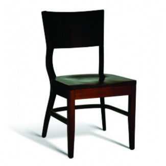 Beech Wood Stacking Side Chair CC140 Series with Saddle Seat