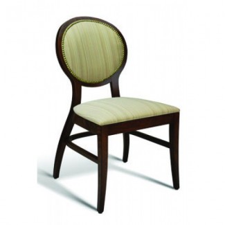 Beech Wood Side Chair Clark Series with Padded Nail Head Trim Back