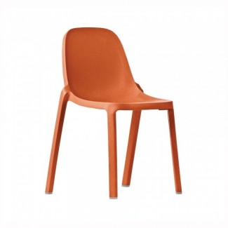 Broom Recycled Restaurant Chair in Orange