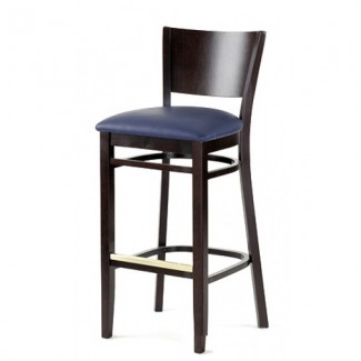 Contemporary Beech Wood Bar Stool 2840P with Upholstered Seat 2840P