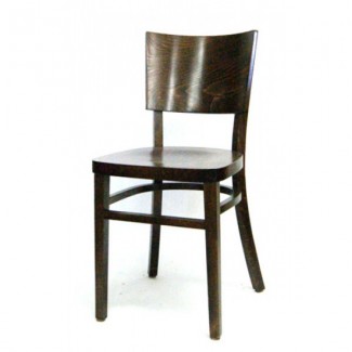Contemporary Cafe Sized Beech Wood Side Chair 202P