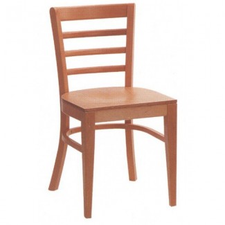 Beech Wood Side Chair 300P with Ladder Back