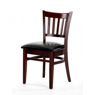 Beech Wood Side Chair 550P with Vertical Slat Back
