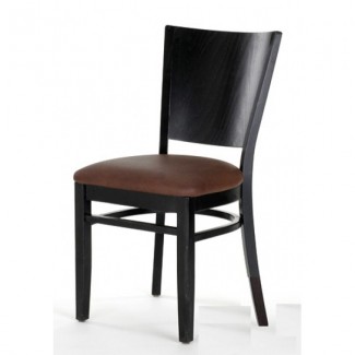 Contemporary Beech Wood Side Chair 840P with Solid Back 