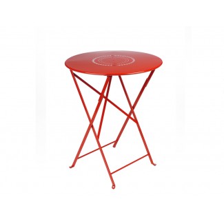 Floreal 24" Round Folding Bistro Table without Parasol Hole