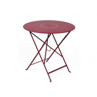 Floreal 30" Round Folding Bistro Table with Parasol Hole