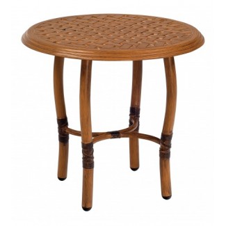 Glade Isle End Table With Thatch Top