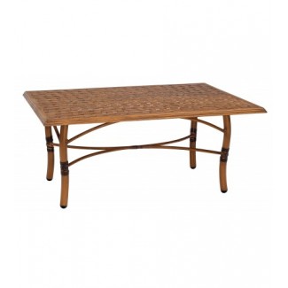 Glade Isle Rectangular Coffee Table With Thatch Top