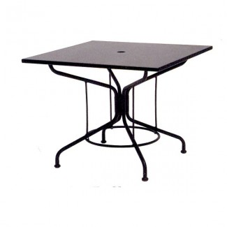 In Stock Solid 36" Square Table - Contract Base