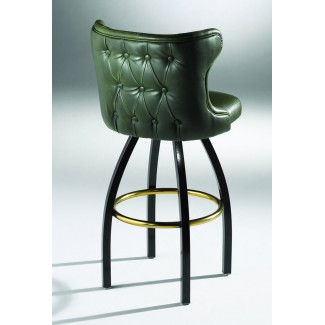 Lounge Swivel Bar Stool with Button Back 901-30-K-BTO