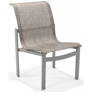 Meza Nesting Dining Chair Sling Seat Without Arms