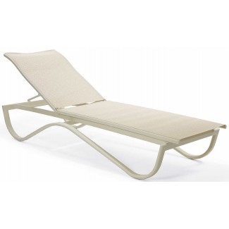Scandia Relaxed Sling Stacking Chaise Lounge M4509S