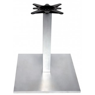 18" x 28" Table Base Expectation Series in Satin Silver