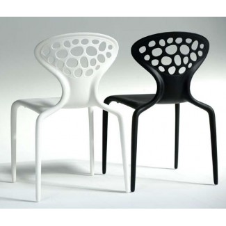 Supernatural Stacking Restaurant Side Chair - Perforated