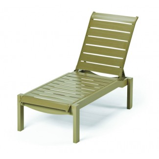 Windward Strap Chaise Lounge with Wheels