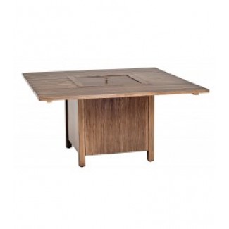 Woodlands 62 Inch Square Fire Table With Square Burner