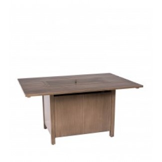 Woodlands Linear Dining Table With Linear Burner