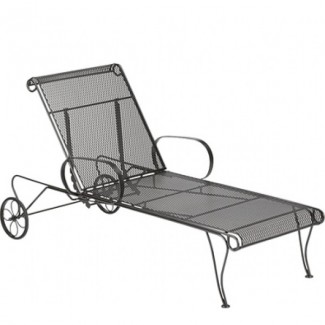 Universal Wrought Iron Adjustable Chaise Lounge