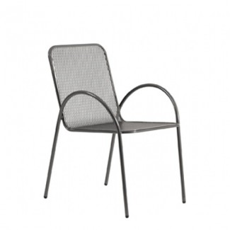 Avalon Stacking Wrought Iron Arm Chair