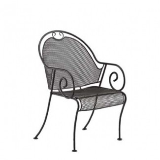 Cantebury Wrought Iron Barrel Arm Chair