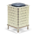 32 Gallon Crossweave Deco Trash Can with Lid and Liner