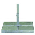 400 lb Free-Standing Square Pan Umbrella Base with Cover Kit