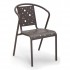 Aluminum Restaurant Armchairs Jupiter II Arm Chair
