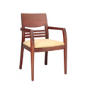 Beechwood Arm Chair with Upholstered Seat CFC-AD-666 