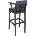 Beechwood Bar Stool BS-448UR with Upholstered Arms