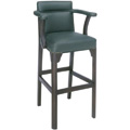 Beechwood Bar Stool BS-450UR with Upholstered Arms