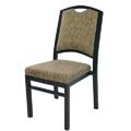 Bolero Curve Back Aluminum Nesting Side Chair with Handgrip