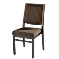 Bolero Edge Back Aluminum Nesting Side Chair