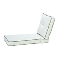 Box Chaise Lounge Cushion with Double Welt