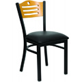 Bullseye 3-Line Wood Back Dining Chair