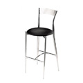 Café Twist Bar Stool with Upholstered Seat and Metal Back 193 