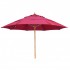 Commercial Restaurant Umbrellas Athena 6' Square Faux Teak Patio Umbrella