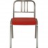 Nine-0 Aluminum Stacking 3-Bar Back Side Chair