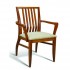 Eco Friendly Restaurant Beech Solid Wood Arm Chair INCLINE Series 
