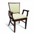 Eco Friendly Restaurant Beech Solid Wood Arm Chair QUINCY Series 