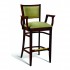 Eco Friendly Restaurant Beech Solid Wood Bar Stool with Arms CC106 Series 
