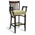 Eco Friendly Restaurant Beech Solid Wood Bar Stool with Arms CC110 Series 