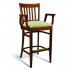 Beech Wood Bar Stool CC110 Series with Arms and Padded Seat