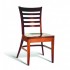 Beech Wood Stacking Side Chair CC105 Series with Saddle Seat