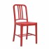 111 Navy Recycled Restaurant Chair in Red